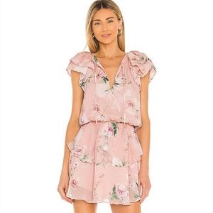 YUMI KIM XXS Betty Joy Ride Blush Pink Floral Print Mini Dress Women’s F11